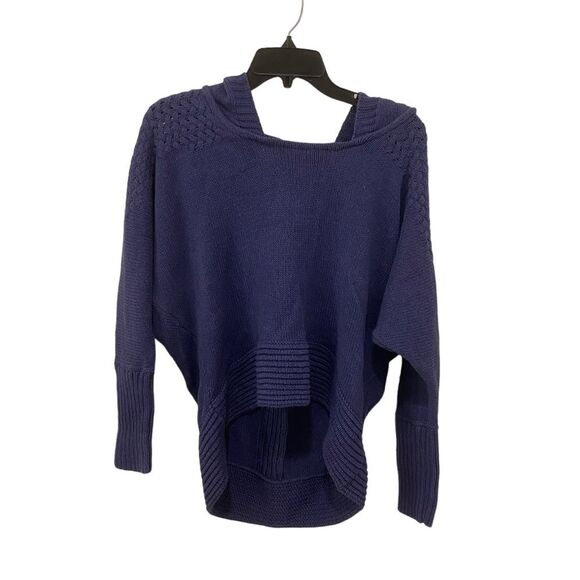 Dkny Sweaters - DKNY Jeans Hooded Long Sleeve Slouchy Sweater. Blue. Medium. Streetwear, Grunge